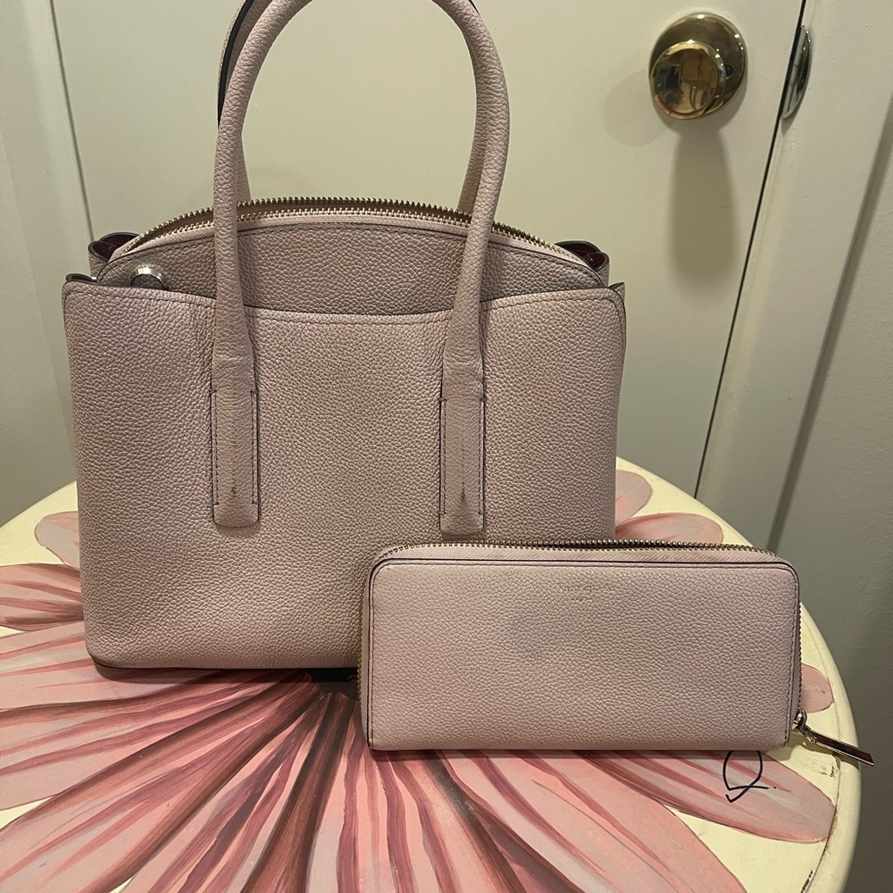 Kate Spade Pink Satchel and Wallet Set